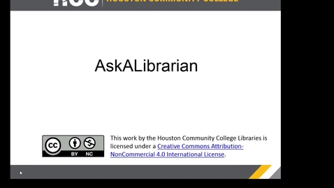 Thumbnail for entry HCC Libraries - Ask A Librarian 