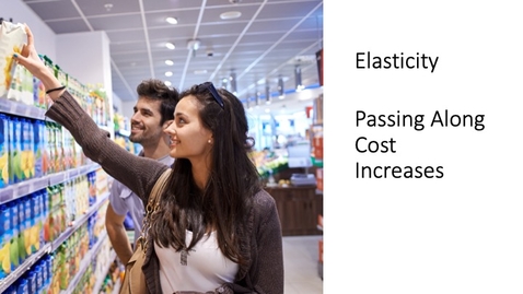 Thumbnail for entry Elasticity - Passing Along Cost Increases