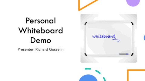 Thumbnail for entry Personal White Board Demo