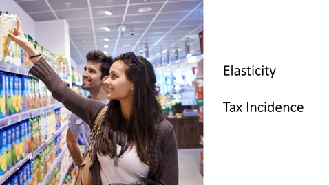 Thumbnail for entry Elasticity - Elasticity and Tax Incidence