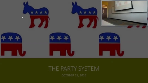 Thumbnail for entry Party System: Professor Tannahill's Lecture of October 11, 2016