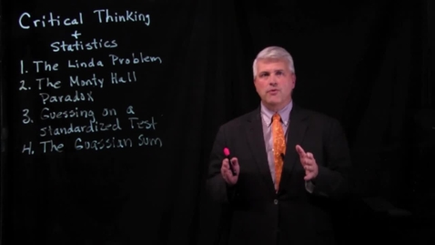 Thumbnail for Critical Thinking and Statistics.mov