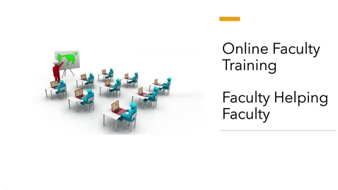 Thumbnail for Faculty Video Lounge Training - Getting Started