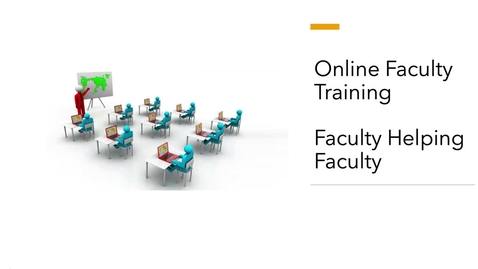 Thumbnail for entry Faculty Video Lounge Training - Getting Started