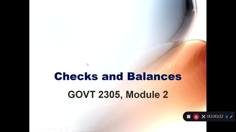 Thumbnail for Checks and Balances, September 2020