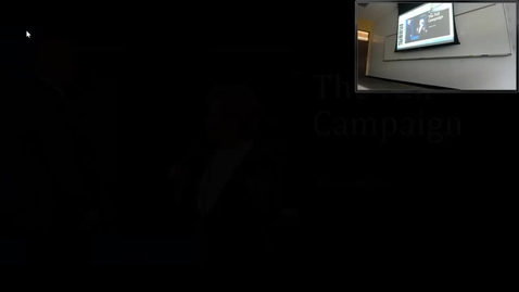 Thumbnail for Presidential Elections: The Fall Campaign: Professor Tannahill's Lecture of October 20, 2016