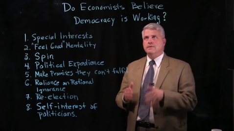 Thumbnail for entry Do Economists Believe Democracy is Working