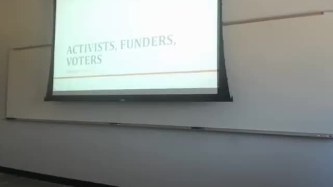 Thumbnail for Party Activists, Funders, and Voters: Professor Tannahill's Lecture of February 4, 2016