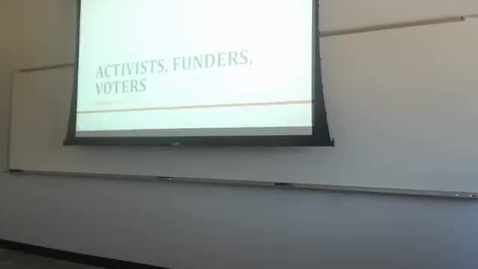 Thumbnail for entry Party Activists, Funders, and Voters: Professor Tannahill's Lecture of February 4, 2016