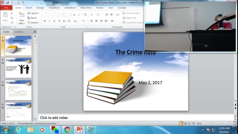 Thumbnail for Crime Rate: Professor Tannahill's Lecture of May 4, 2017