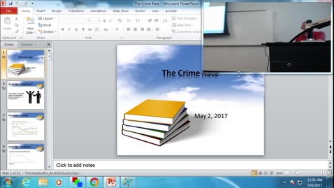 Thumbnail for entry Crime Rate: Professor Tannahill's Lecture of May 4, 2017