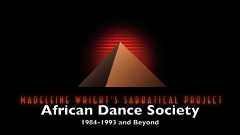 Thumbnail for entry History of the African Dance Society