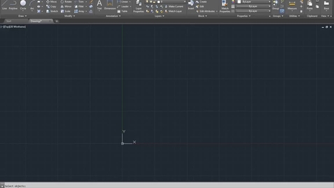 Thumbnail for Autocad Introduction Workspace (2016)