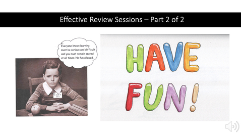 Thumbnail for entry Effective and Engaging Review Sessions - Part 2 of 2