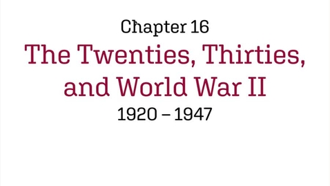 Thumbnail for Fashion History / The Twenties, Thirties and World War II / 1920-1947