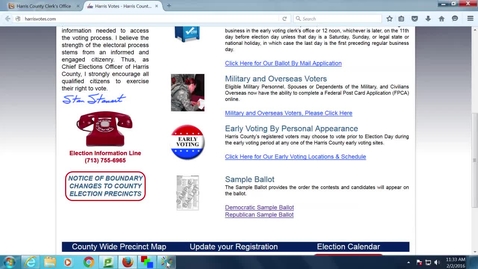 Thumbnail for 2016 Primary Election Sample Ballots: Professor Tannahill's Lecture of February 2, 2016