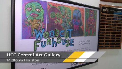 Thumbnail for Woodcut Funhouse Exhibit Sean Starwars PrintHouston 2017