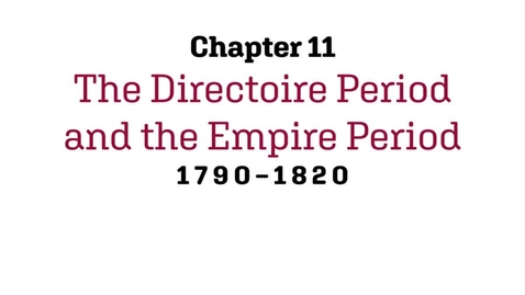 Thumbnail for Fashion History / The Directoire and the Empire Period / 1790-1820