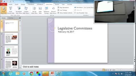 Thumbnail for entry Legislative Committees: Professor Tannahill's Lecture of February 16, 2017