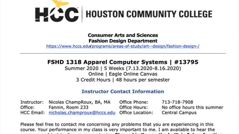 Thumbnail for ACS S20 - Syllabus Walk-Through