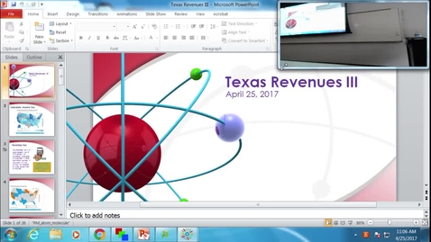 Thumbnail for entry Texas Revenues III: Professor Tannahill's Lecture of April 25, 2017