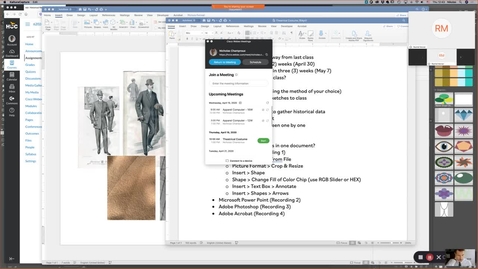 Thumbnail for Theatrical Costume - Gathering Research in PowerPoint