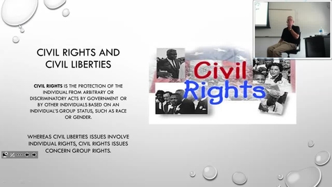 Thumbnail for Civil Rights Overview: Professor Tannahill's Lecture of September 22, 2016