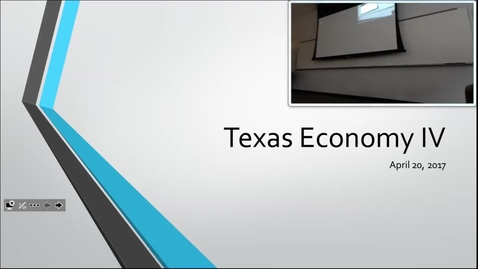 Thumbnail for entry Texas Economy IV: Professor Tannahill's Lecture of April 18, 2017