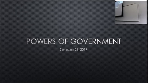 Thumbnail for entry Powers of Government: Professor Tannahill's Lecture of September 28, 2017