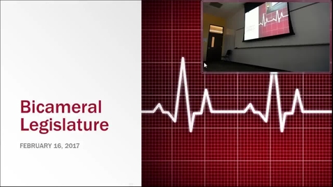 Thumbnail for Bicameral Legislature: Professor Tannahill's Lecture of February 16, 2017