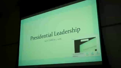 Thumbnail for Presidential Leadership: Professor Tannahill's Lecture of November 5, 2015
