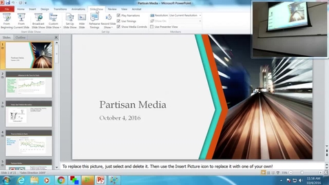 Thumbnail for entry Partisan Media: Professor Tannahill's Lecture of October 4, 2016