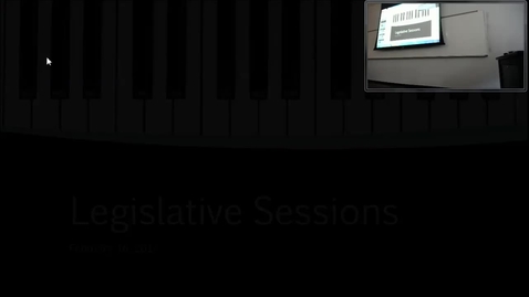 Thumbnail for entry Legislative Sessions: Professor Tannahill's Lecture of February 16, 2017