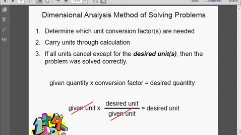 Thumbnail for entry dimensional analysis more