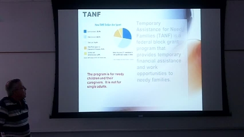 Thumbnail for Welfare: Professor Tannahill's Lecture of April 29, 2014