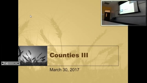 Thumbnail for entry Counties III: Professor Tannahill's Lecture of April 4, 2017