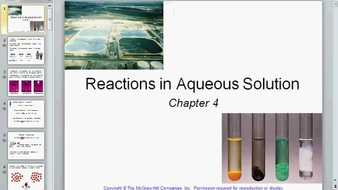 Thumbnail for entry February25 chapter 4 partprecipitation reactions