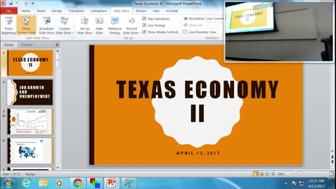Thumbnail for Texas Economy II: Professor Tannahill's Lecture of April 13, 2017