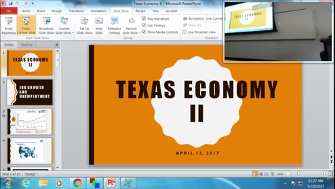 Thumbnail for entry Texas Economy II: Professor Tannahill's Lecture of April 13, 2017