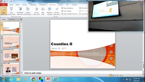 Thumbnail for Counties II: Professor Tannahill's Lecture of April 4, 2017