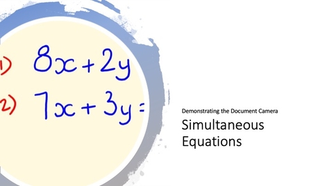 Thumbnail for Solving Simultaneous Equations
