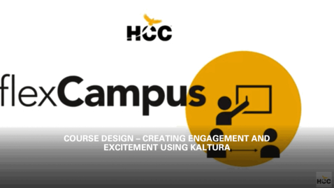 Thumbnail for Flex Course Design - Creating Engagement and Excitement (Friday, June 5, 2020)