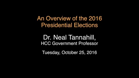 Thumbnail for An Overview of the 2016 Presidential Elections