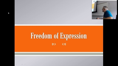 Thumbnail for Freedom of Expression: Professor Tannahill's Lecture of October 5, 2017