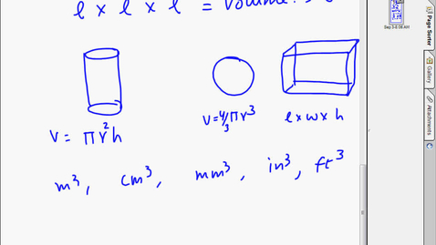 Thumbnail for entry Calculation of volume and dimensional analysis