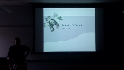 Thumbnail for entry Texas Revenues I: Professor Tannahill's Lecture of April 22, 2014