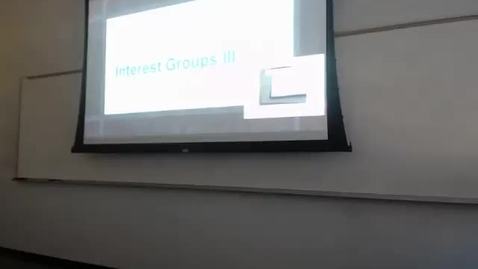 Thumbnail for entry Interest Groups II: Professor Tannahill's Lecture of February 11, 2016