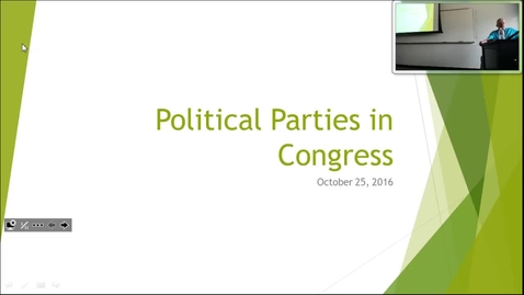 Thumbnail for entry Political Parties in Congress: Professor Tannahill's Lecture of October 25, 2016