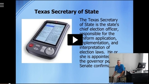 Thumbnail for entry Texas Bureaucracy III: Professor Tannahill's Lecture of March 1, 2016