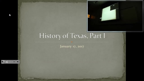 Thumbnail for Texas History I: Professor Tannahill's Lecture of January 17, 2017